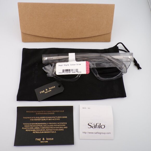 Rag & Bone Transparent Semi-Cat Eye Shades, Metal Accent Gradient 54mm 1055S main image 14